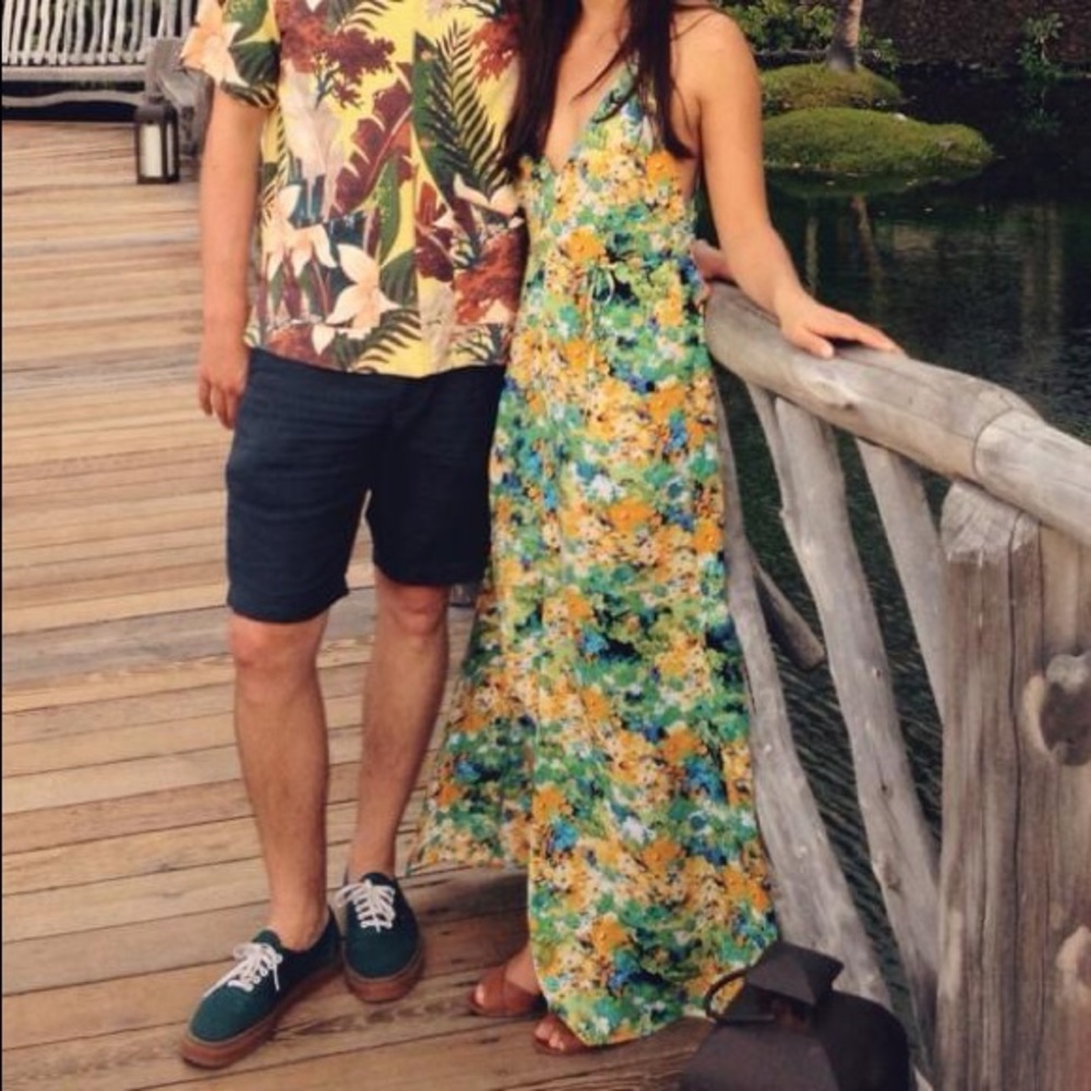 Reformation Citrine Maxi Bright Floral Dress